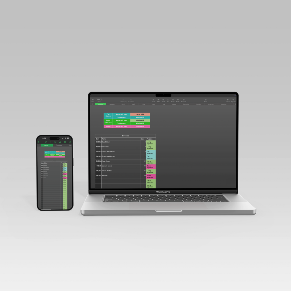 Minimalist Finance Tracker preview