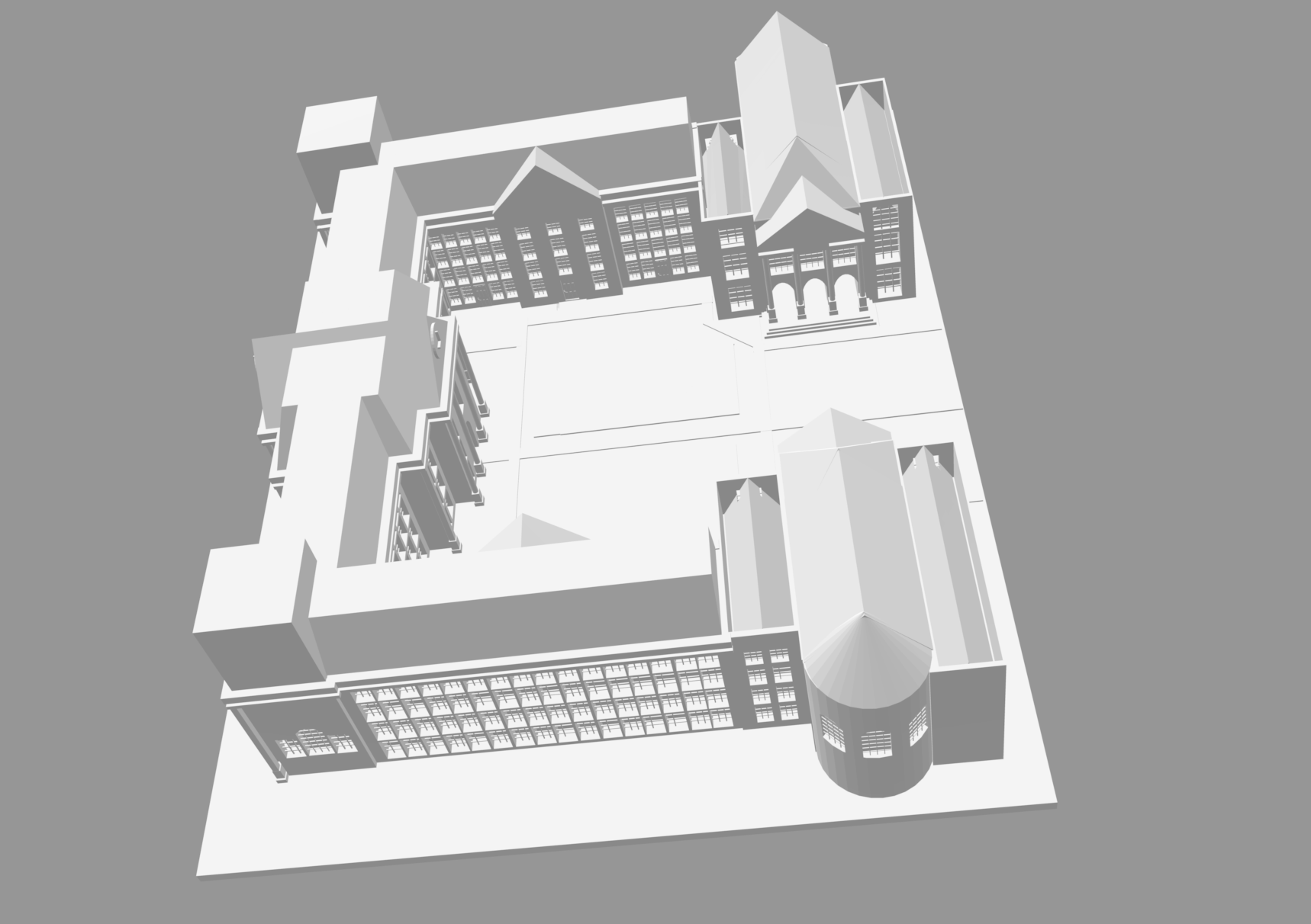 Trinity College Front Gate Model