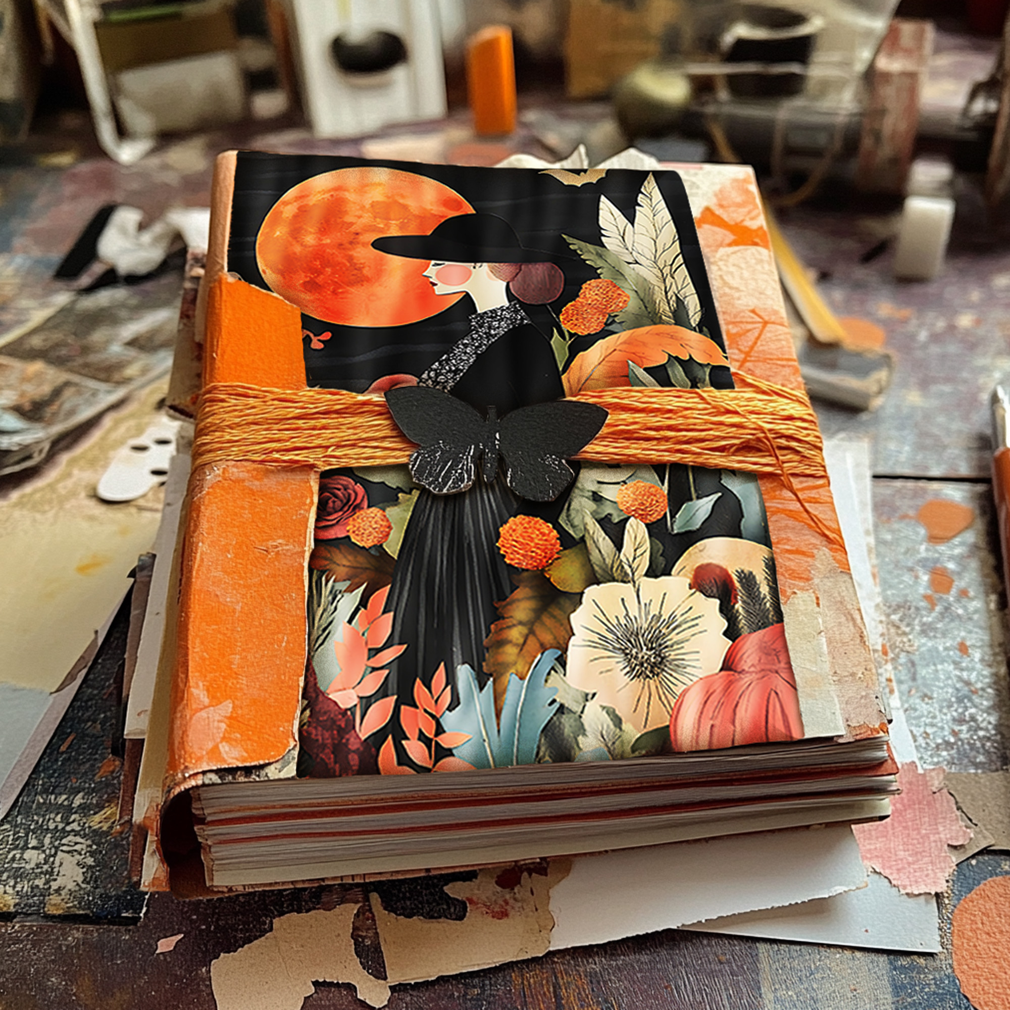 20-pc-halloween-garden-with-girl-and-moon-printable-collage-junk