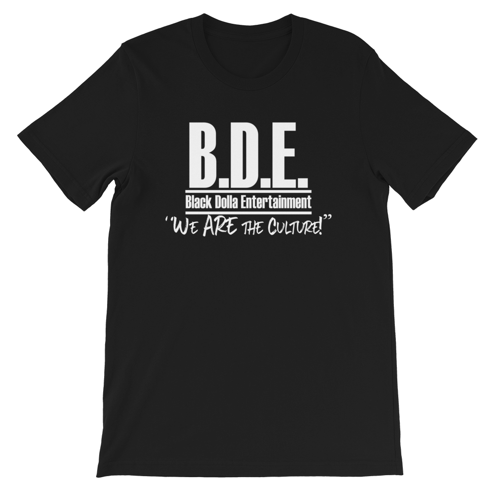 BDE We Are The Culture Tee (Black Shirt/White Print)