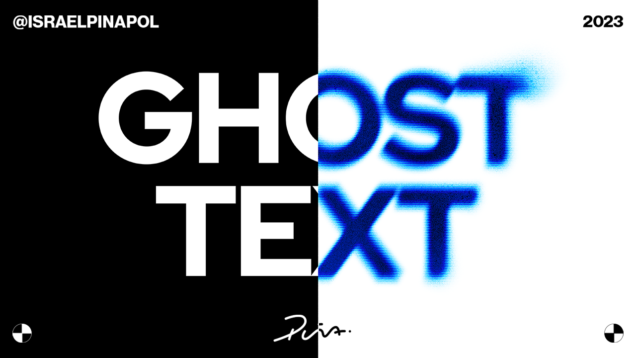 GRATIS · Ghost effect en texto · MOCKUP