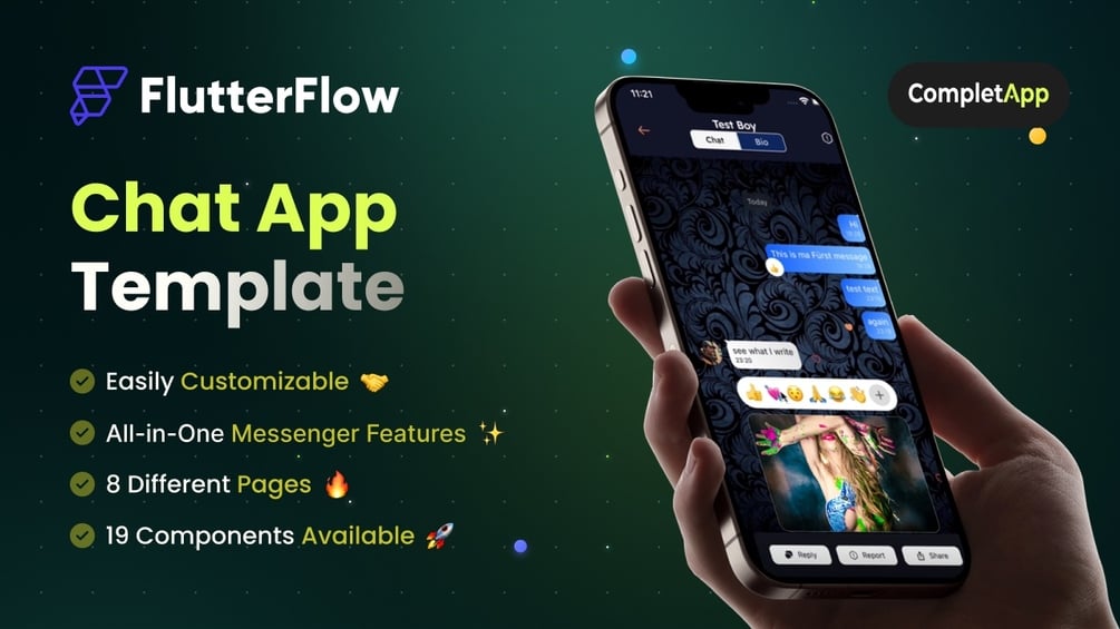 Custom Chat App -> FlutterFlow Template