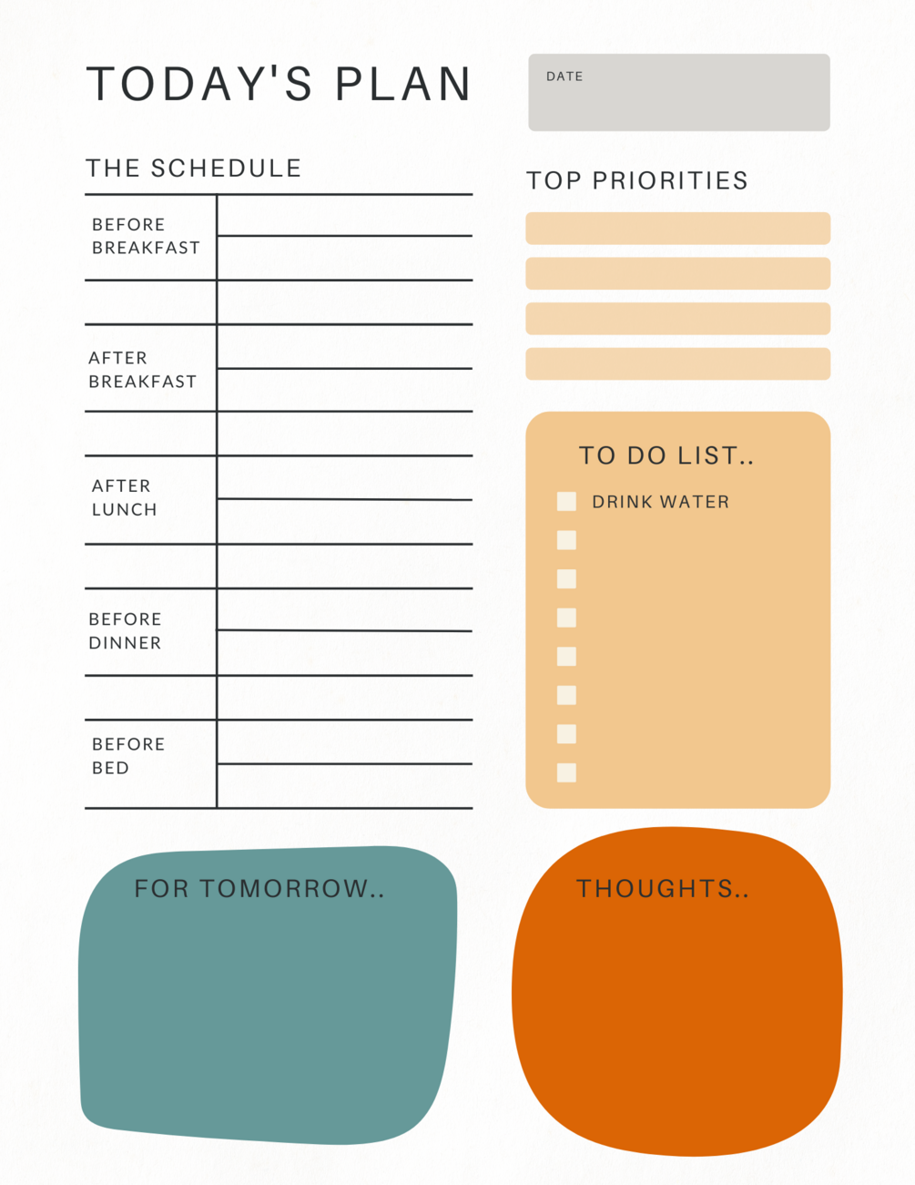 Todays Plan