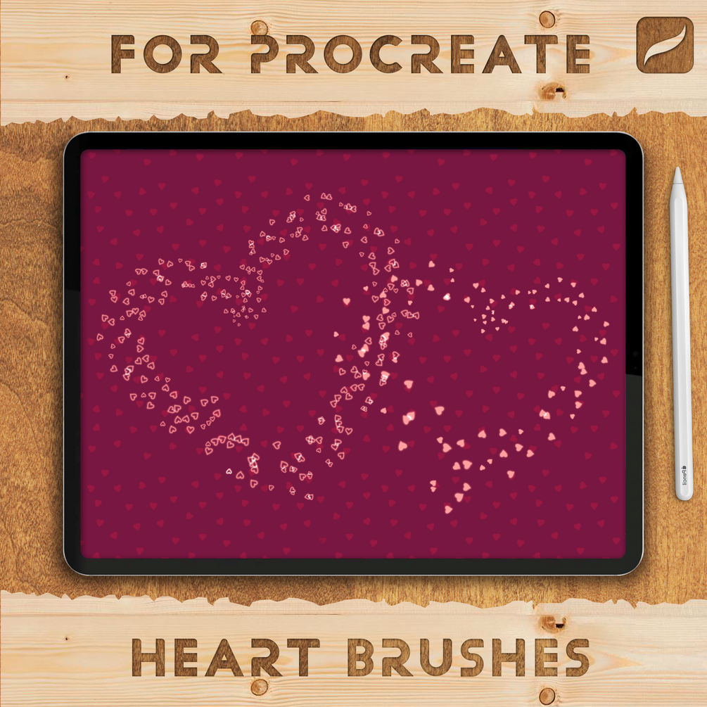 Free Heart Brushes for Procreate