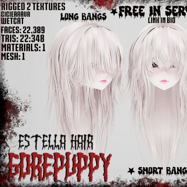 Estella Hair (Commercial License)