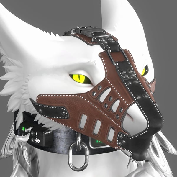 ONA Skadi Sergal Leather Muzzle