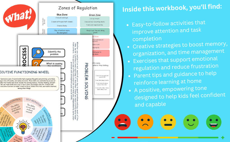 Executive Functioning Workbook for Kids: 40 Fun Activities to Build ...