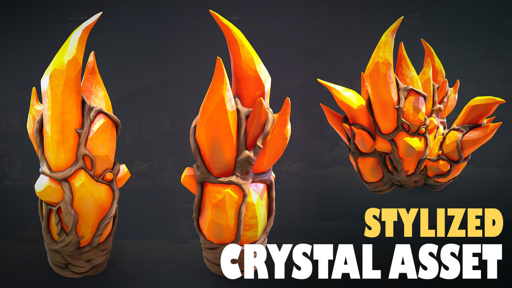 Stylized Crystal 3D Asset