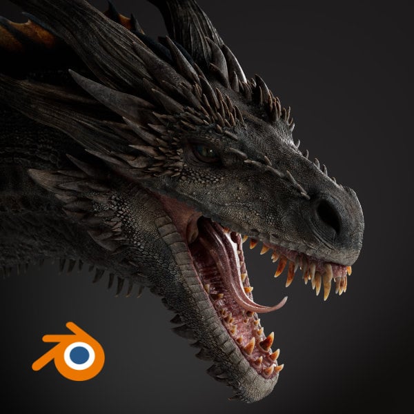 Ymirak - Dragon (VFX Hero Asset) - Blender RIG
