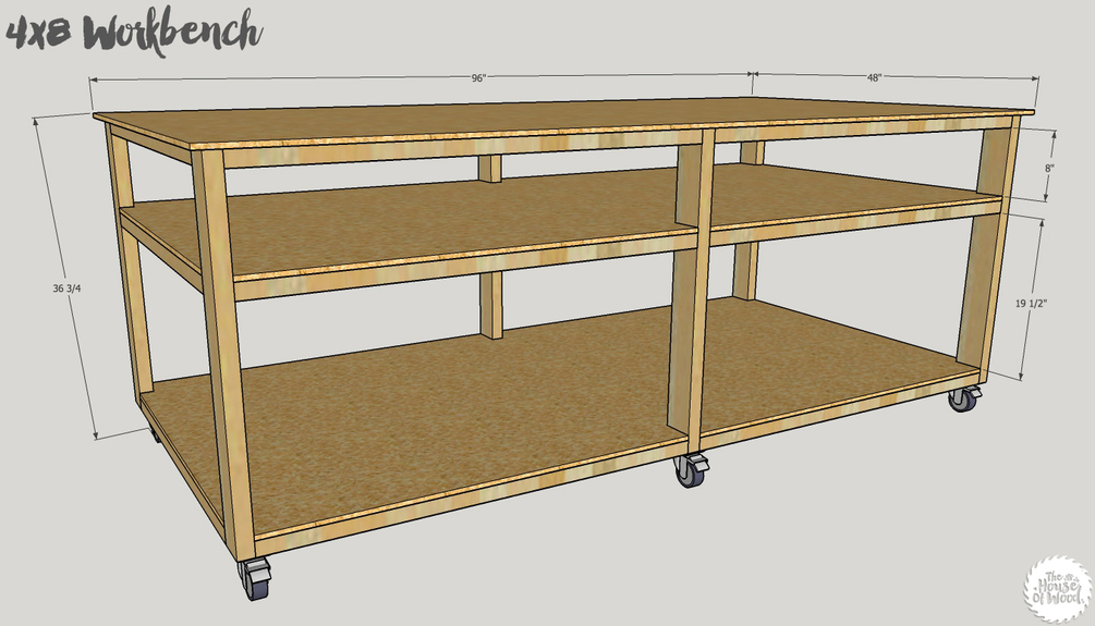 4x8 workbench on sale