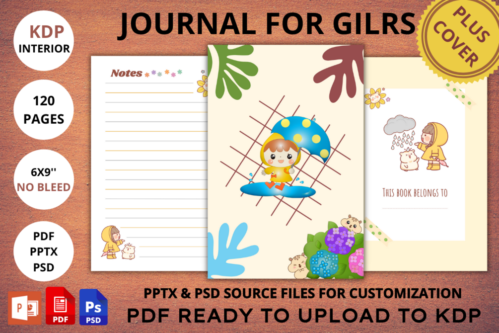 Journal for Girls - KDP Interior + Cover