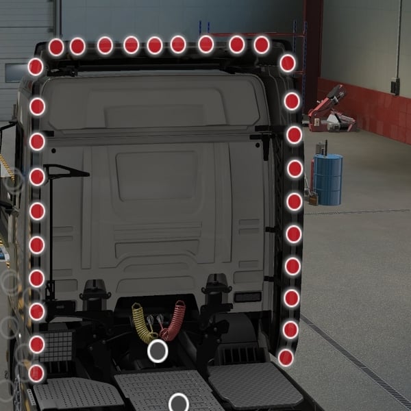 *[spo tuning part] Scania NG cab spoiler light bar V1 by WC007 D3SIGN