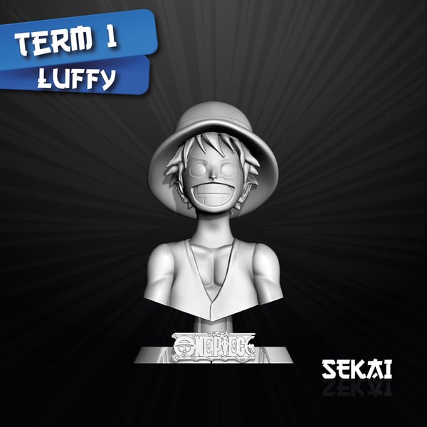 Luffy Bust - Sekai 3D Models - Tested and Ready for 3D printing