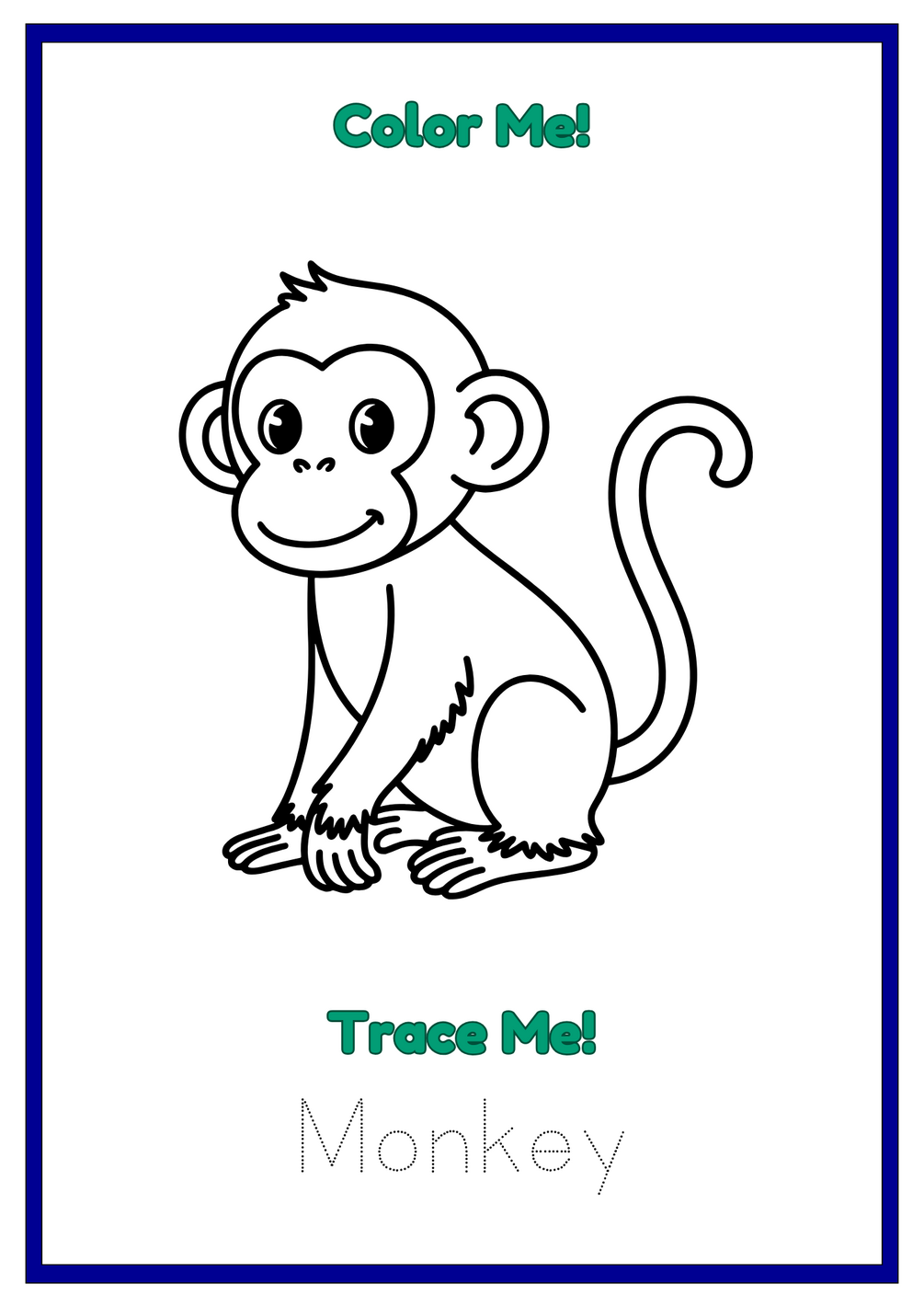 A–Z Animal Tracing & Coloring Book – Fun Alphabet Learning Workbook ...