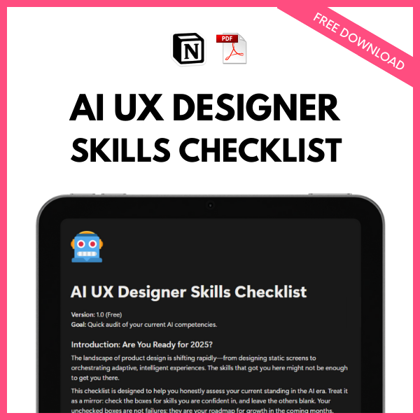AI UX Designer Skills Checklist