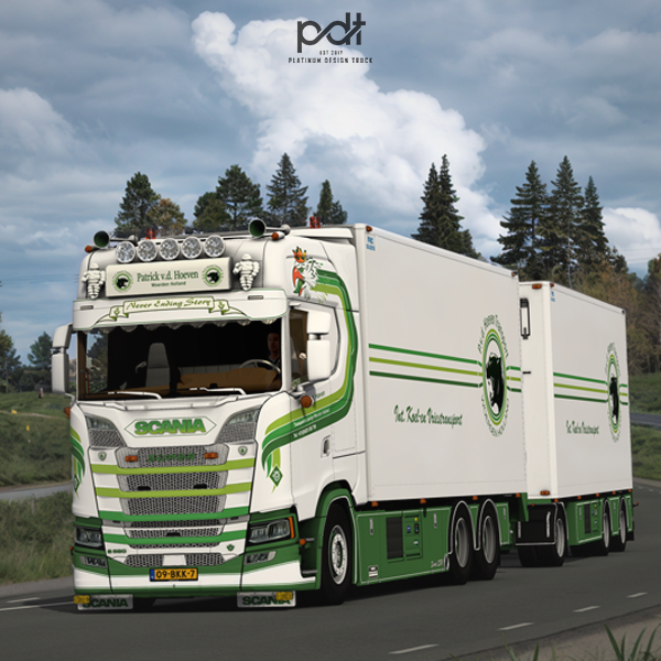 Scania S500 + Trailer "Patrick v.d. Hoeven Transport" by PlatinumDesignTruck