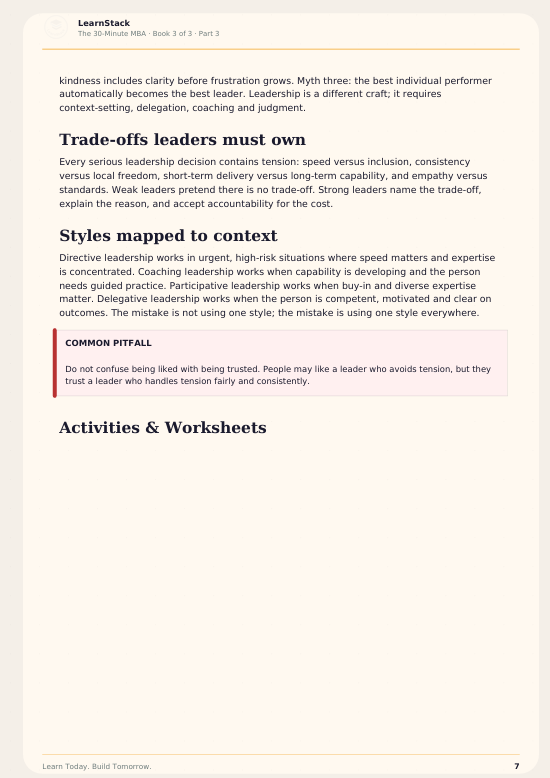 The 30-Minute MBA: Strategy, Leadership & Building Teams — Part 3 preview image 13