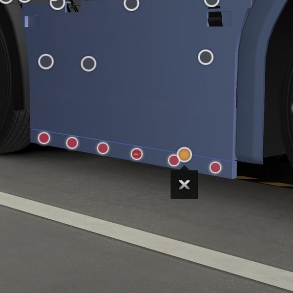 ; [right exhaust tuning part] Scania NG Geers sidebars for sideskirts by WC007 D3SIGN