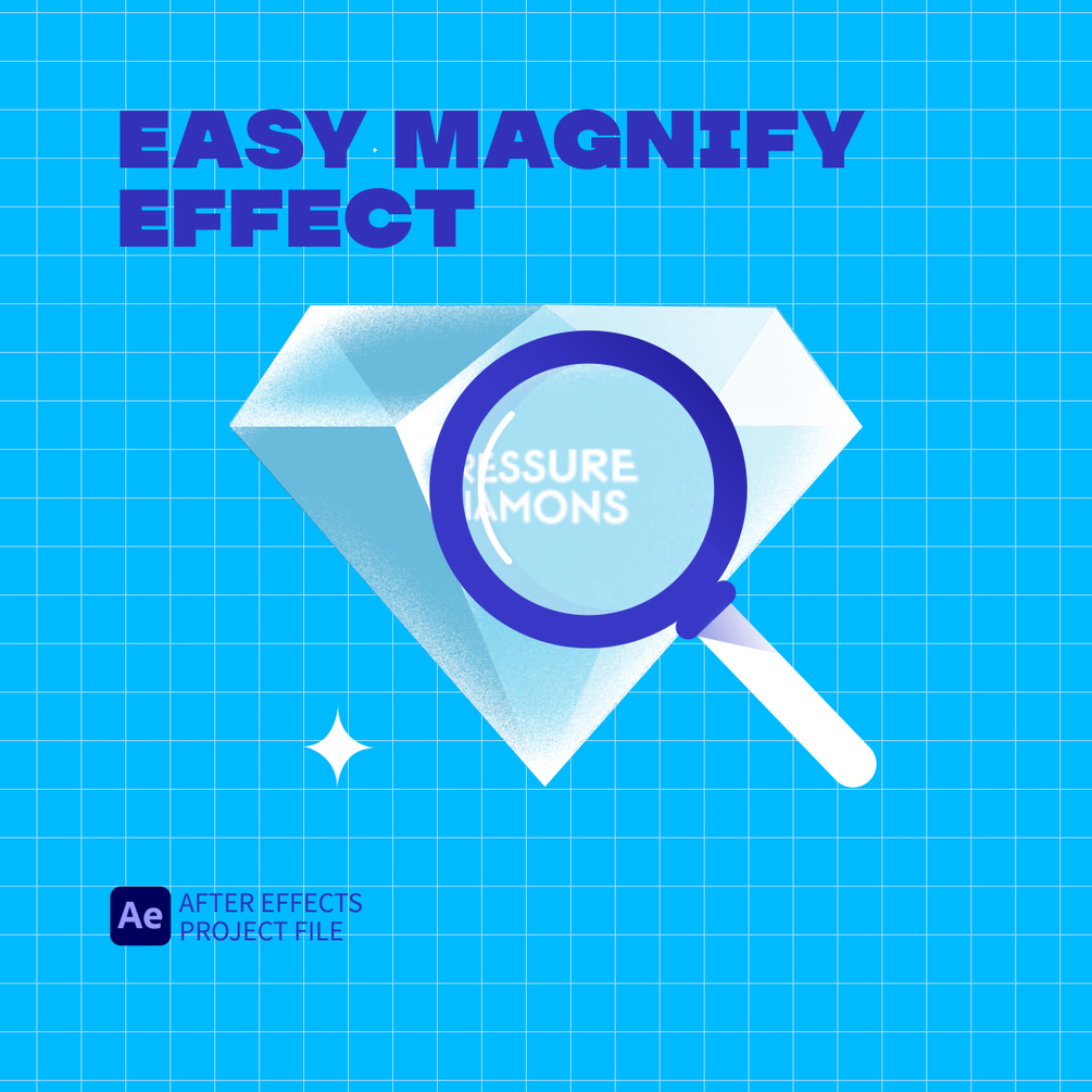 Easy Magnify Effect. After Effects Project File