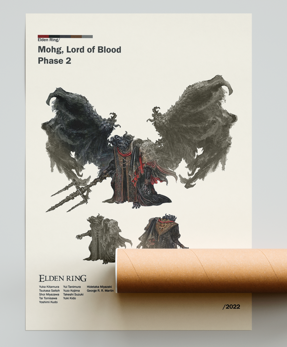 Mohg, Lord of Blood Phase 2 - Elden Ring Minimal Poster