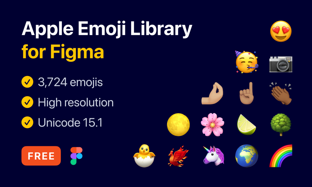 Apple Emoji Library for Figma