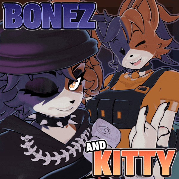 Bonez and Kitty [VRChat Avatars]