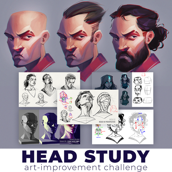HEAD STUDY | art|improvement Challenge by Aalma do Luar