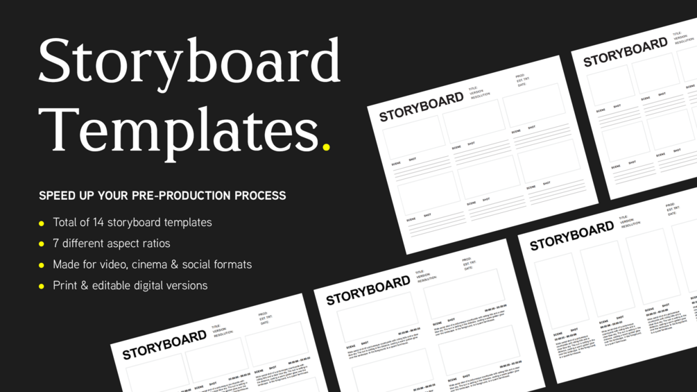 Free, printable, customizable storyboard templates