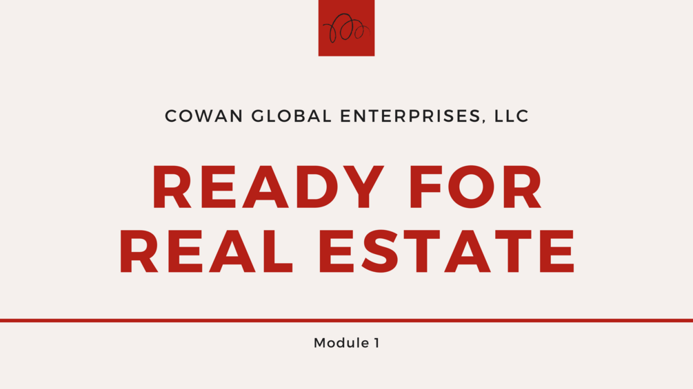 Ready For Real Estate Mentorship Program Module 1