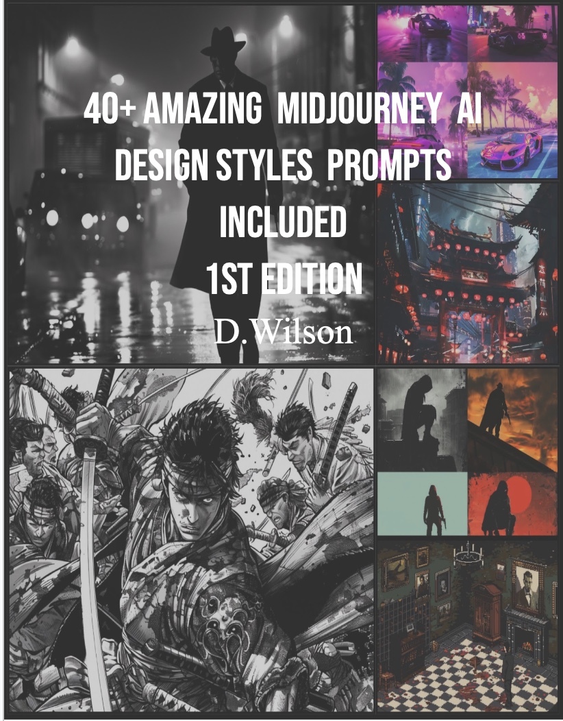 40+ Amazing Midjourney AI Design styles Prompts Included 1st Edition