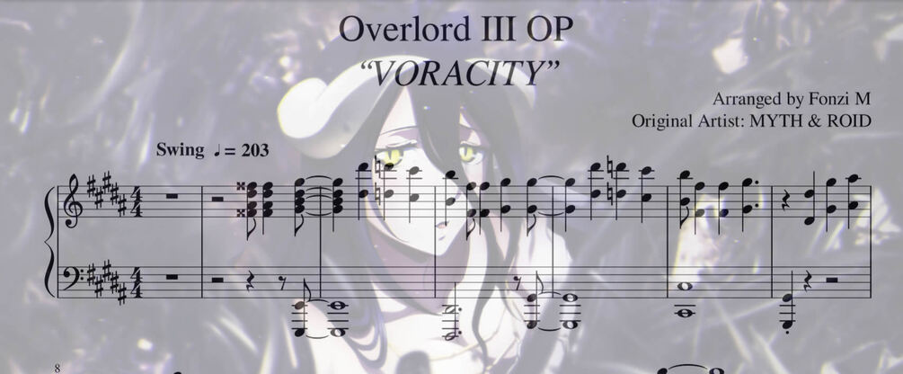 Overlord Season 3 OP / Opening Full - VORACITY by MYTH & ROID