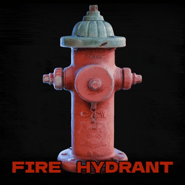 Red Fire Hydrant 3D Model