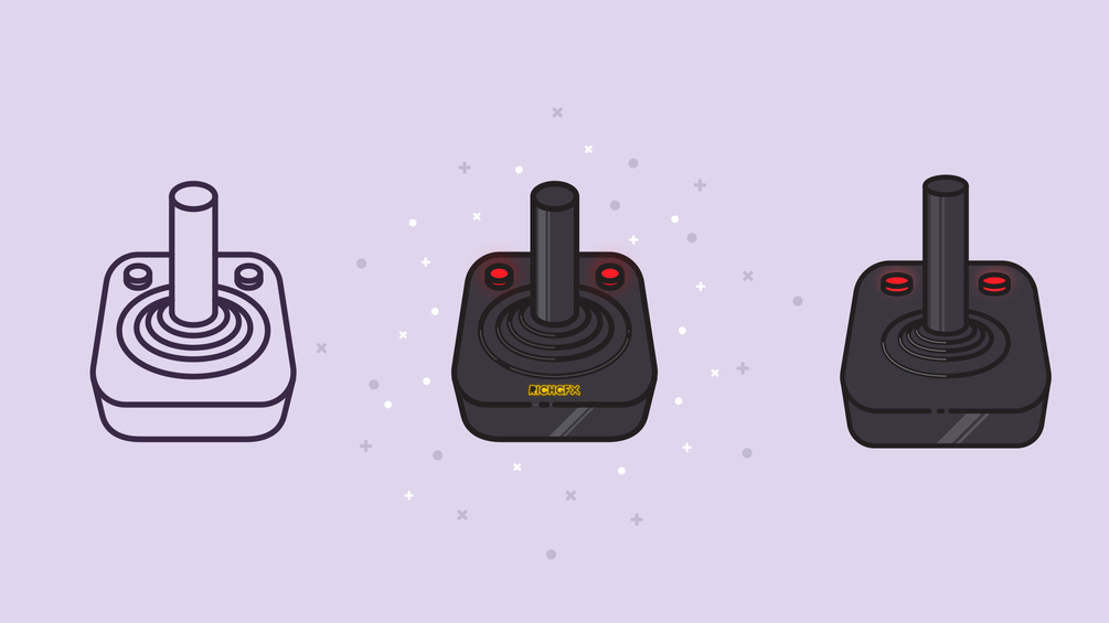 Tutorial Files - Retro Joystick Icon Design