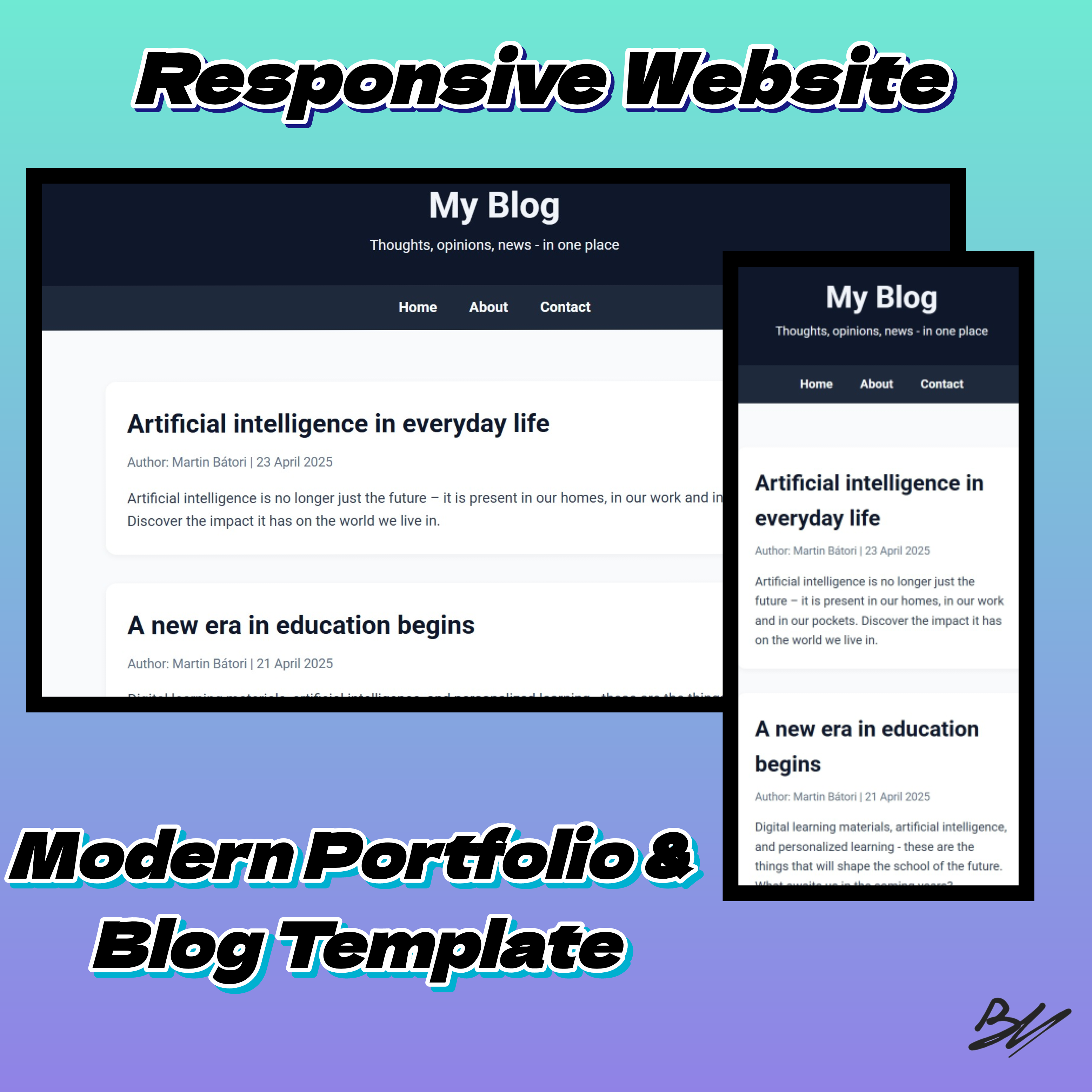 Responsive Blog Website Template