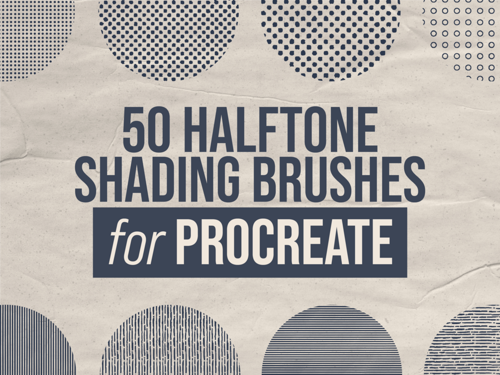 Halftone Brushes for Procreate