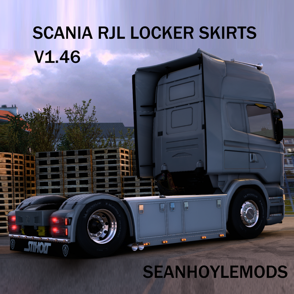 [ETS2]Scania RJL 4x2 Locker Skirts by SH Truckstyle