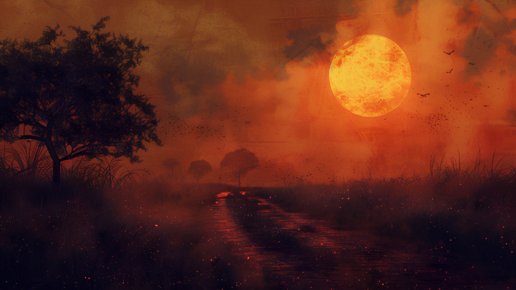 Sunset Frame Art