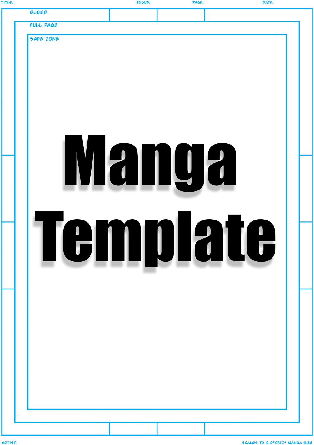 Manga Template (Procreate/Photoshop/JPEG)