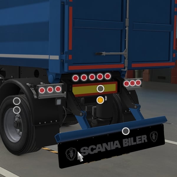 [rear bumper tuning part] SCS ownable Dumper Trailer back bumper addons by WC007 D3SIGN