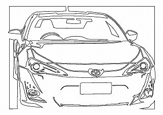 型紙　kadiamos トヨタ 86 (1) [ TOYOTA 86 (1) ]