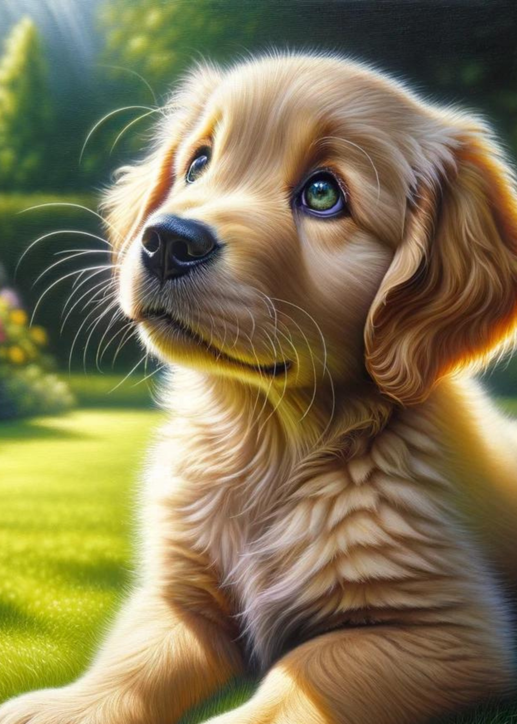 Free Golden Retriever Puppy Print