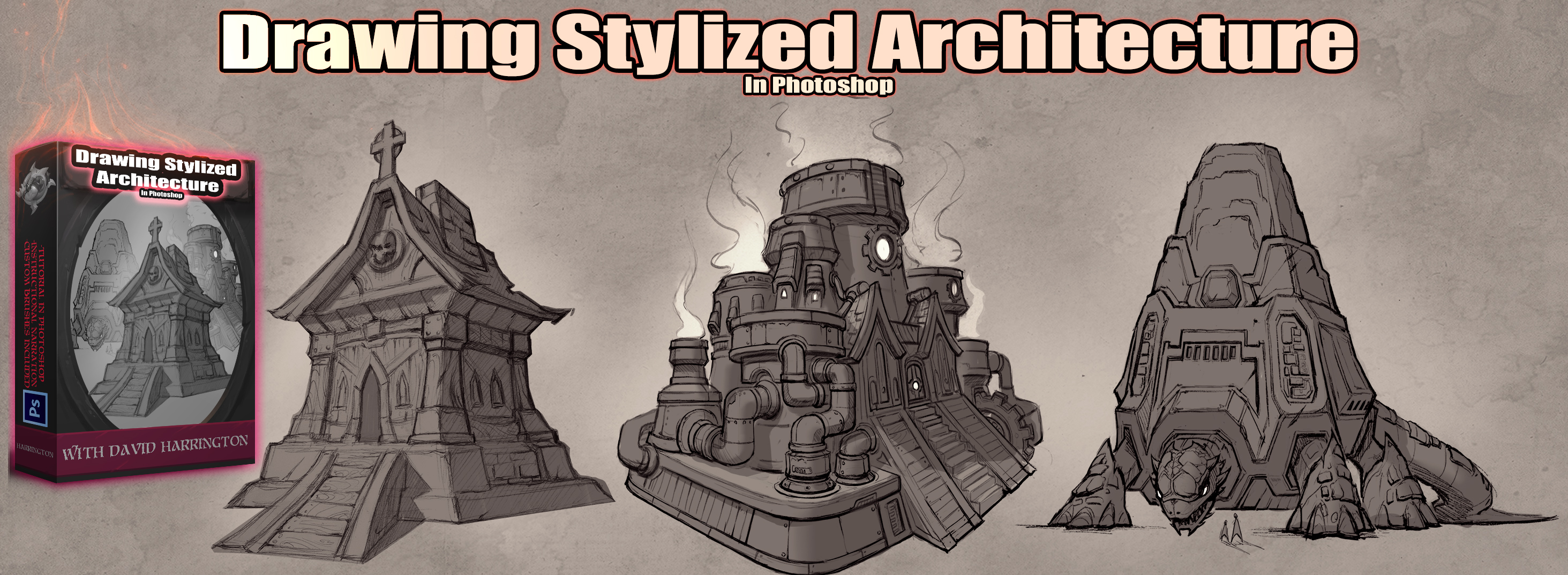 New Drawing Stylized Architecture Tutorial Available Now!!! - David ...