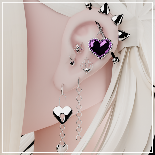 Expensive pet earring set [Rigged]