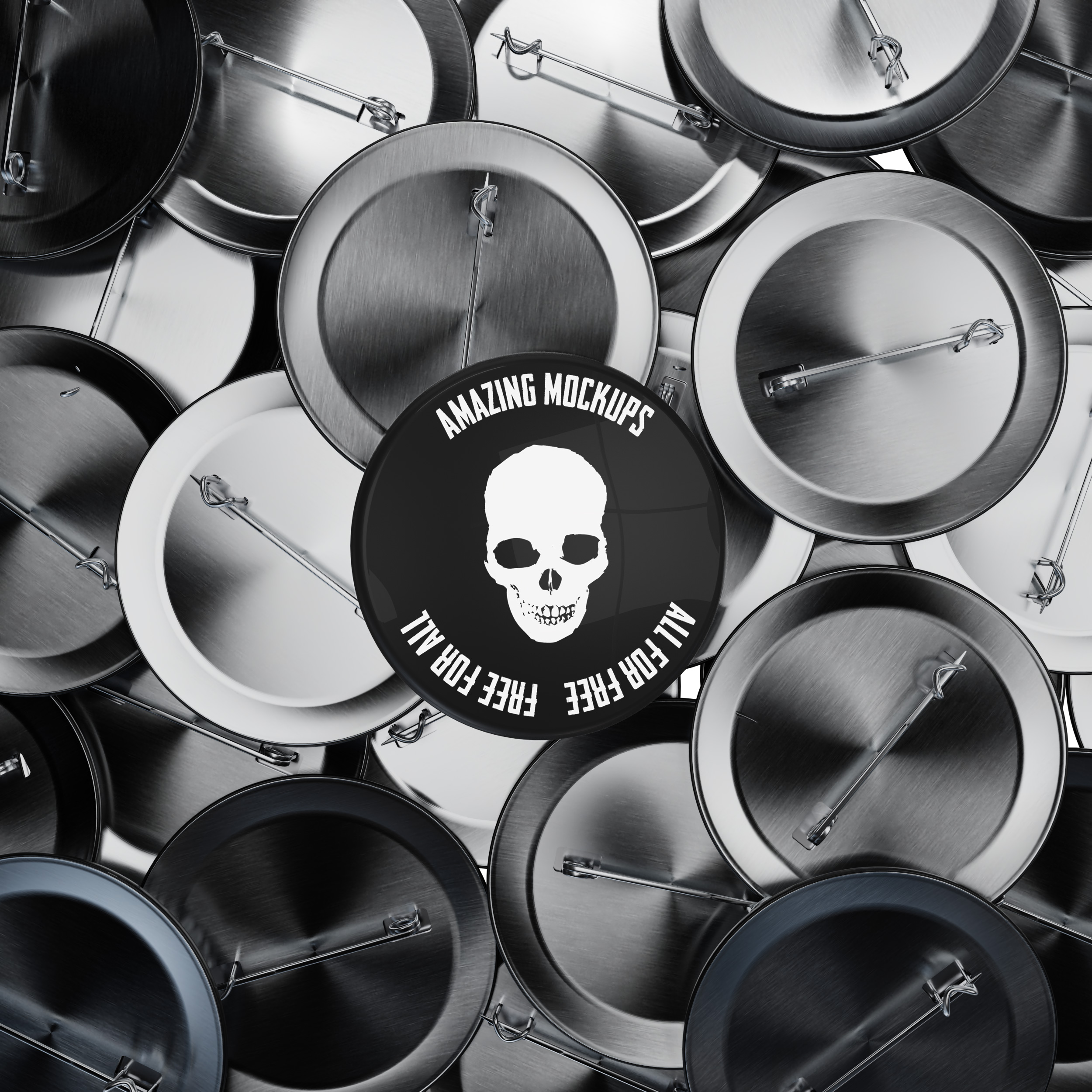 FREE: Button mockup - 5 views
