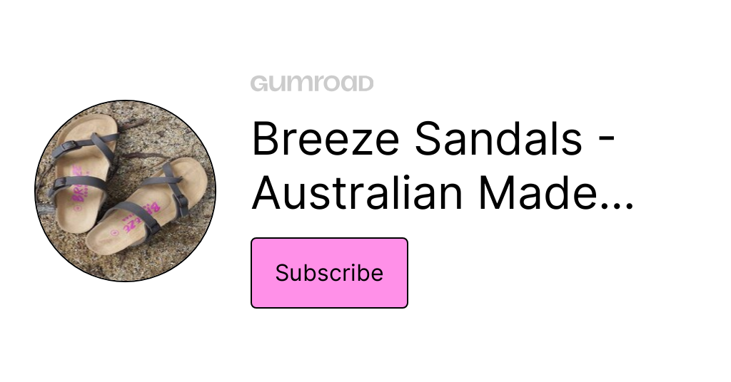 Breeze Sandals Australian Made Sandals
