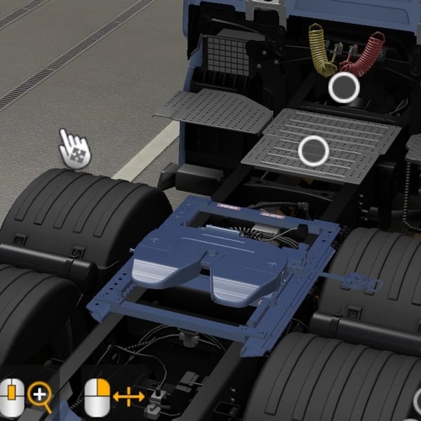 *[hook tuning part] Scania NG Jost 5th wheel with vabis logo by WC007 D3SIGN