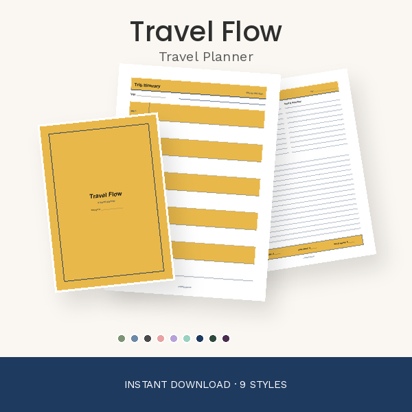 A Printable Travel Planner for Your Next Trip — cover