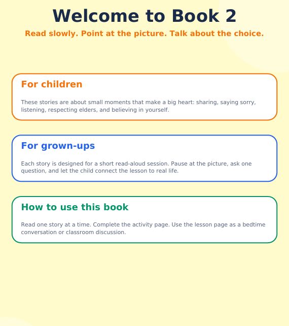 Little Lessons, Big Hearts — Book 2: 10 Stories About Friendship, Sharing, Forgiveness, Respect & Confidence preview image 4