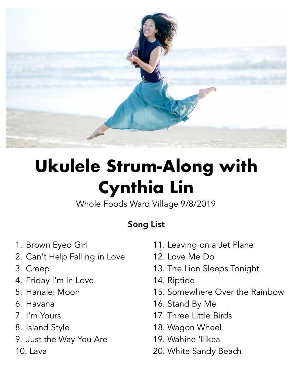 Cynthia lin ukulele somewhere deals over the rainbow