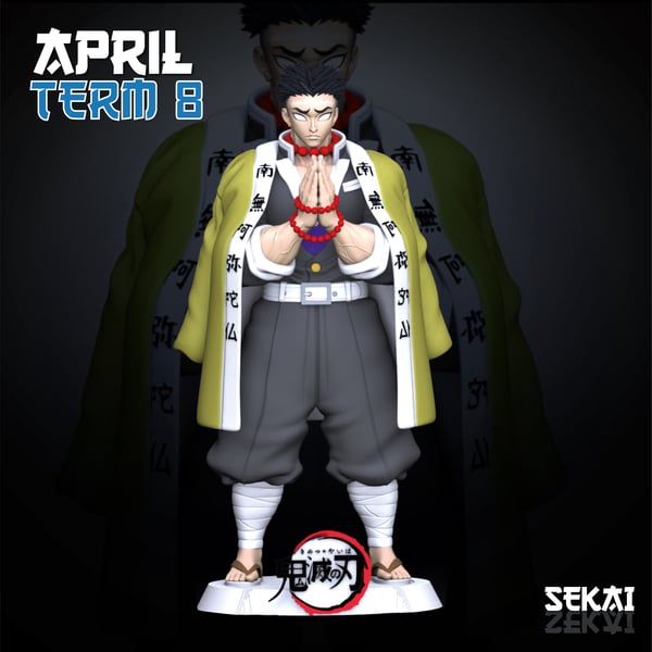 Gyomei Sculpture - Sekai 3D Models - Tested and Ready for 3D printing